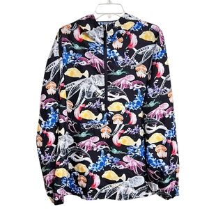 Bonobos Fielder Ripstop Black Sea Creature Windbreaker Men XL Hooded Lightweight